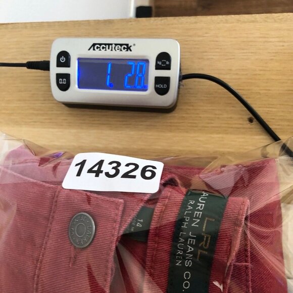 Lauren Ralph Lauren Jeans Womens 14 Red Cropped Modern Straight Stretch Twill - Picture 12 of 12